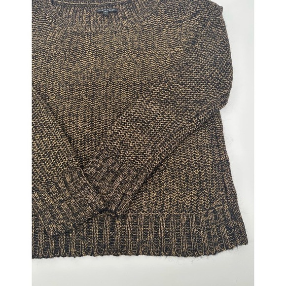 Eileen Fisher Metallic Gold Ballet Neck Sweater Size M - Picture 4 of 7